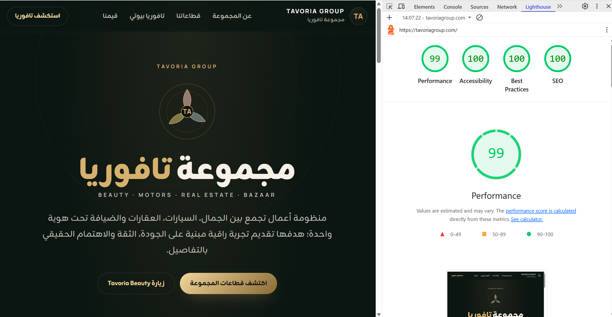 تقرير Tavoria Group