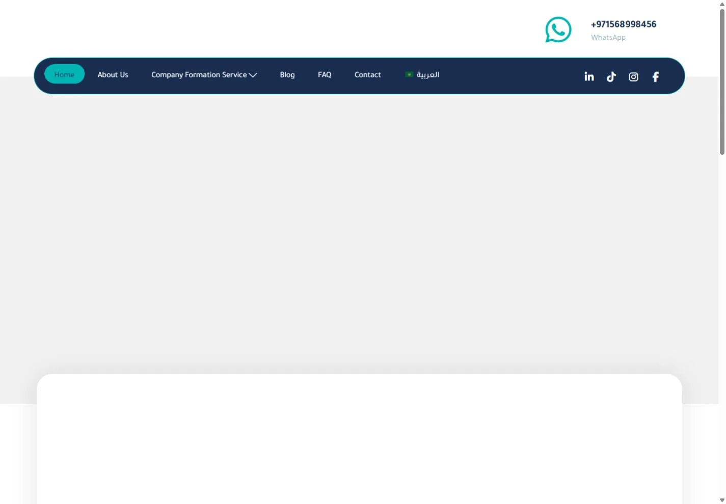 لقطة فعلية من موقع HFA Firm من أعمال بيلسان